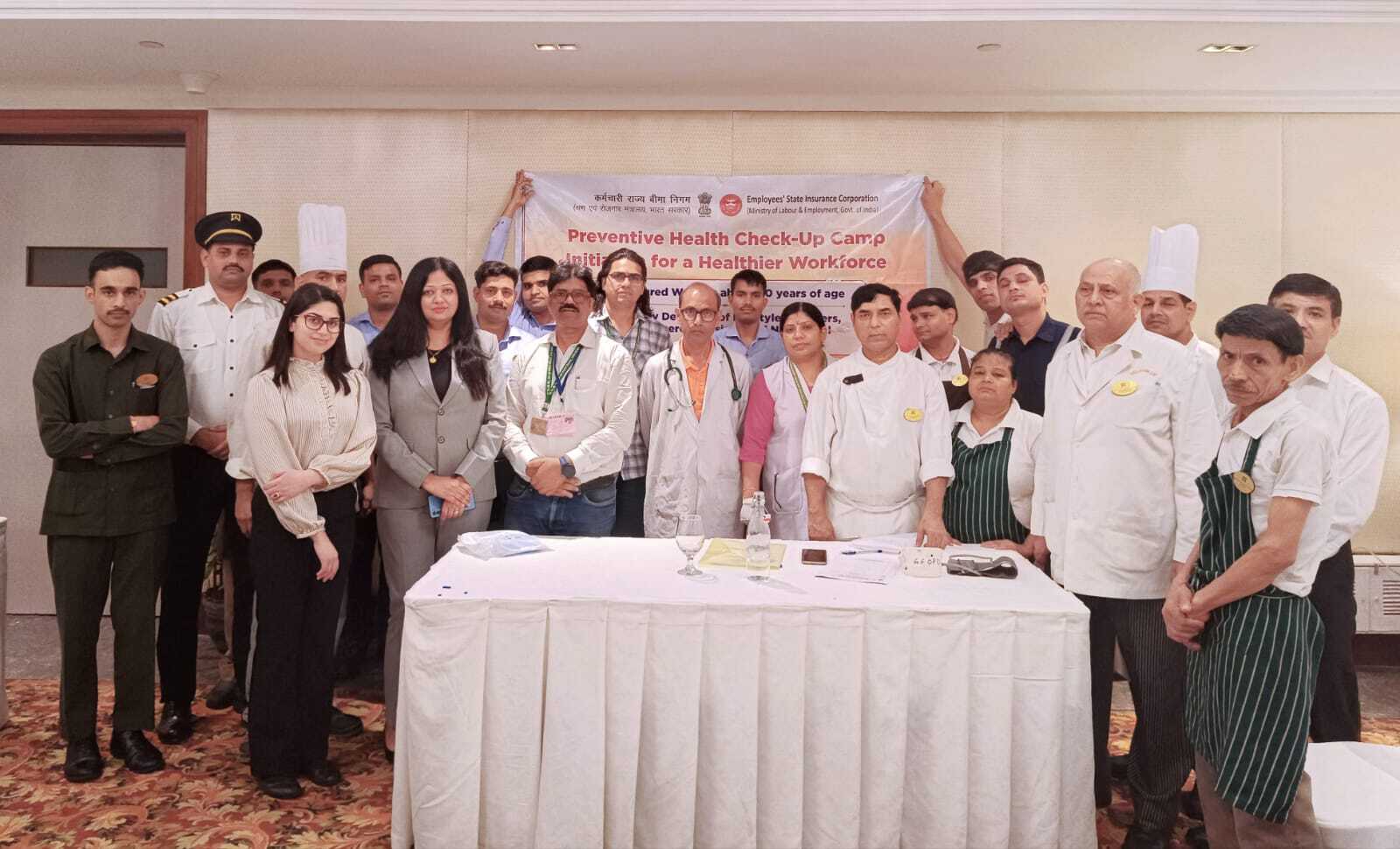 Preventive Medical Health Check Up camp organised by SRO Okhla and ESIC Hospital Okhla from 15.08.24 to 15.09.24