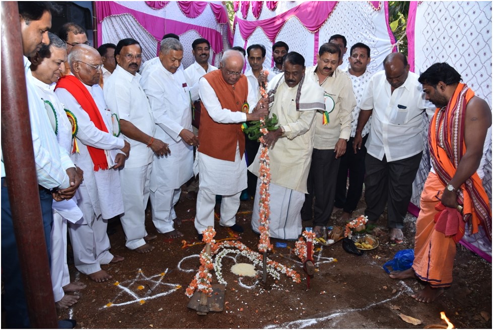 Foundation Stone Laying for Upgradation of ESI Hospital, Davanagere (Karnataka) on 20-02-2019
