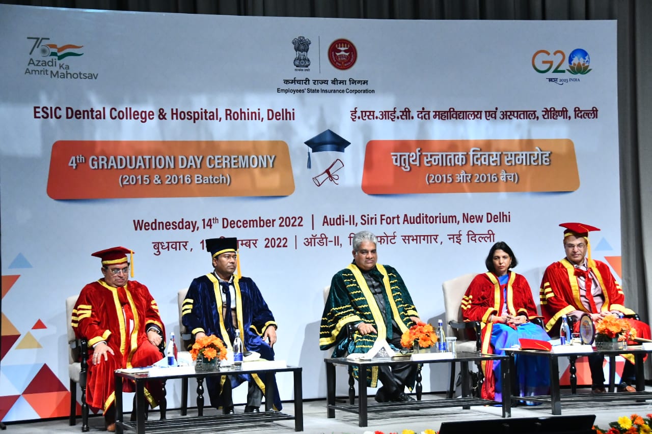 Graduation Ceremony of 4th Batch of ESIC Dental College & Hospital, Rohini held on 14.12.2022