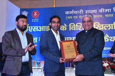 Felicitation of distinguished sportspersons of ESIC, Inauguration of Cath Lab, launch of ESIC PMD and Medical Dashboard and 187th meeting of ESIC.