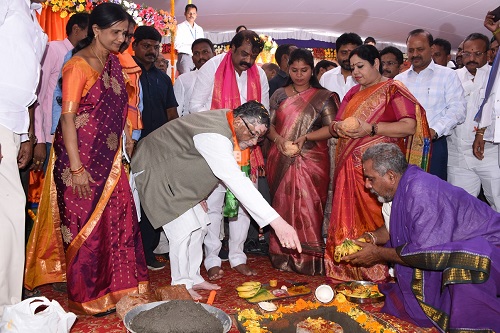 Foundation Stone Laying of 100 bedded ESI Hospital, Viziznagaram, Andhra Pradesh' on 19.12.2019