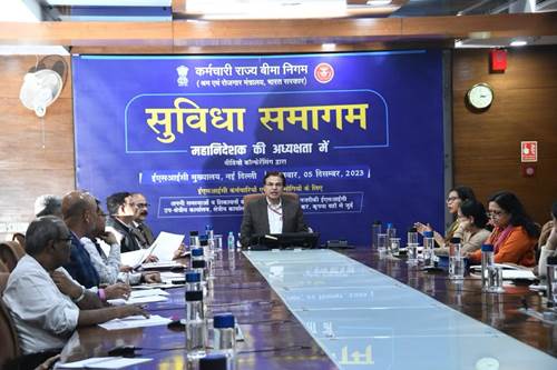 Director General, ESIC chairs Suvidha Samagam Meeting with Pensioners and Employees of ESIC